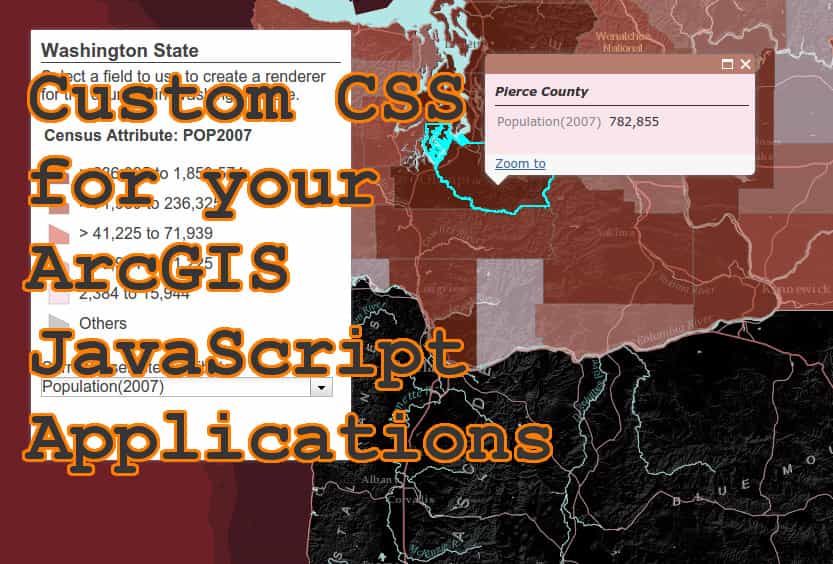 Custom CSS for ArcGIS API for JavaScript Apps