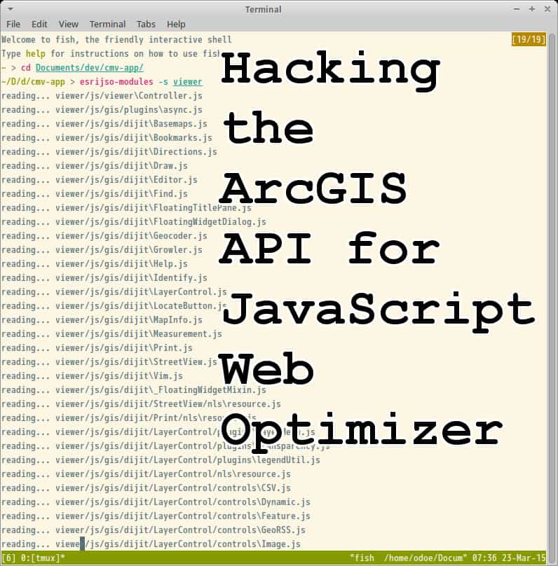 Hacking the ArcGIS API for JavaScript Web Optimizer