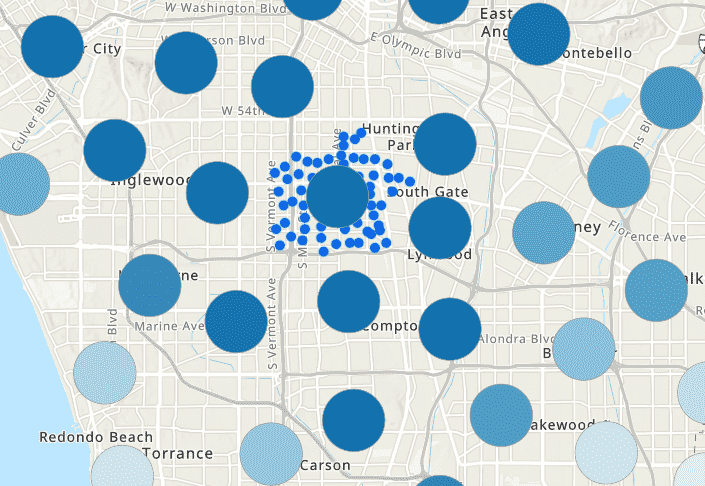 Interactive Clusters with ArcGIS API for JavaScript