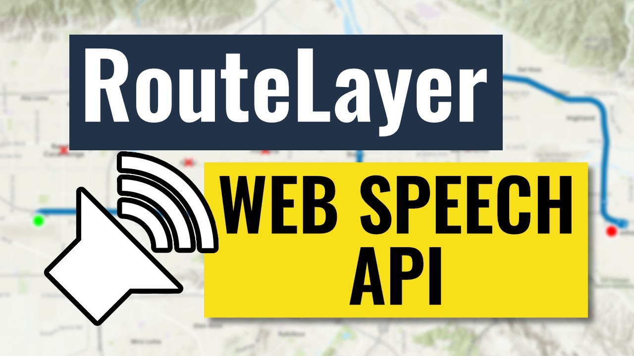 Web Speech API with ArcGIS RouteLayer