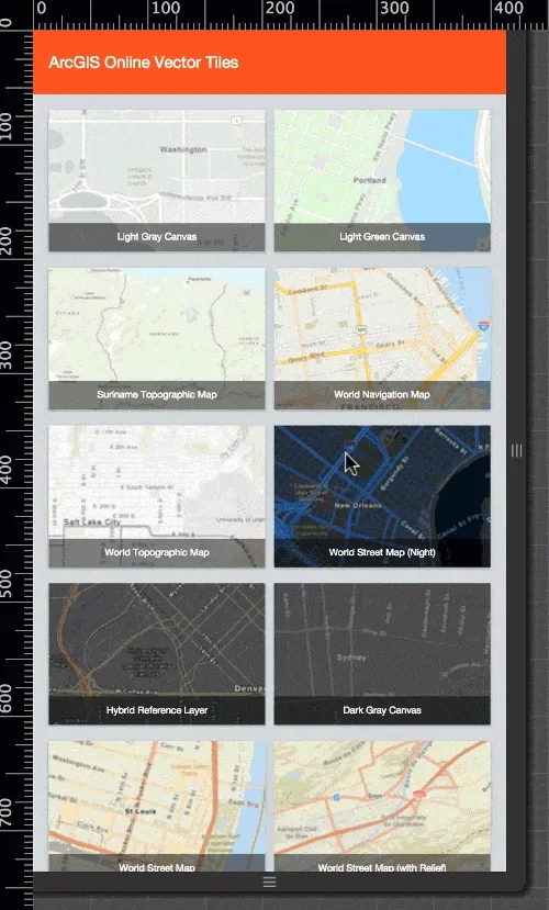 elm vector tile browser