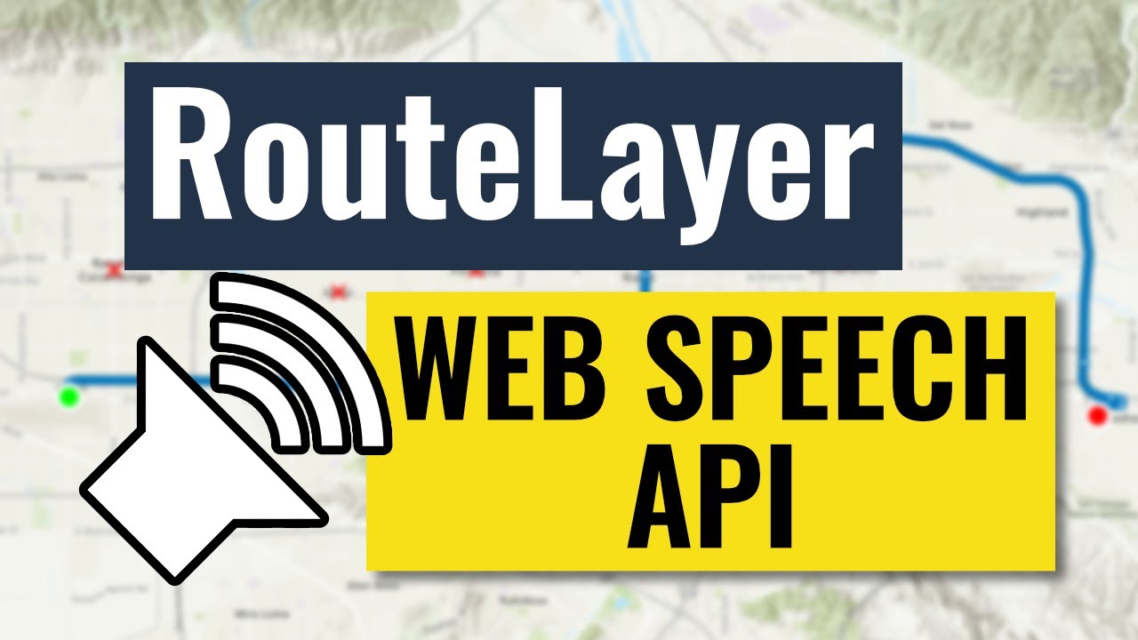 Web Speech API With ArcGIS RouteLayer